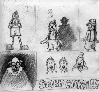scary clown cartoon part 1